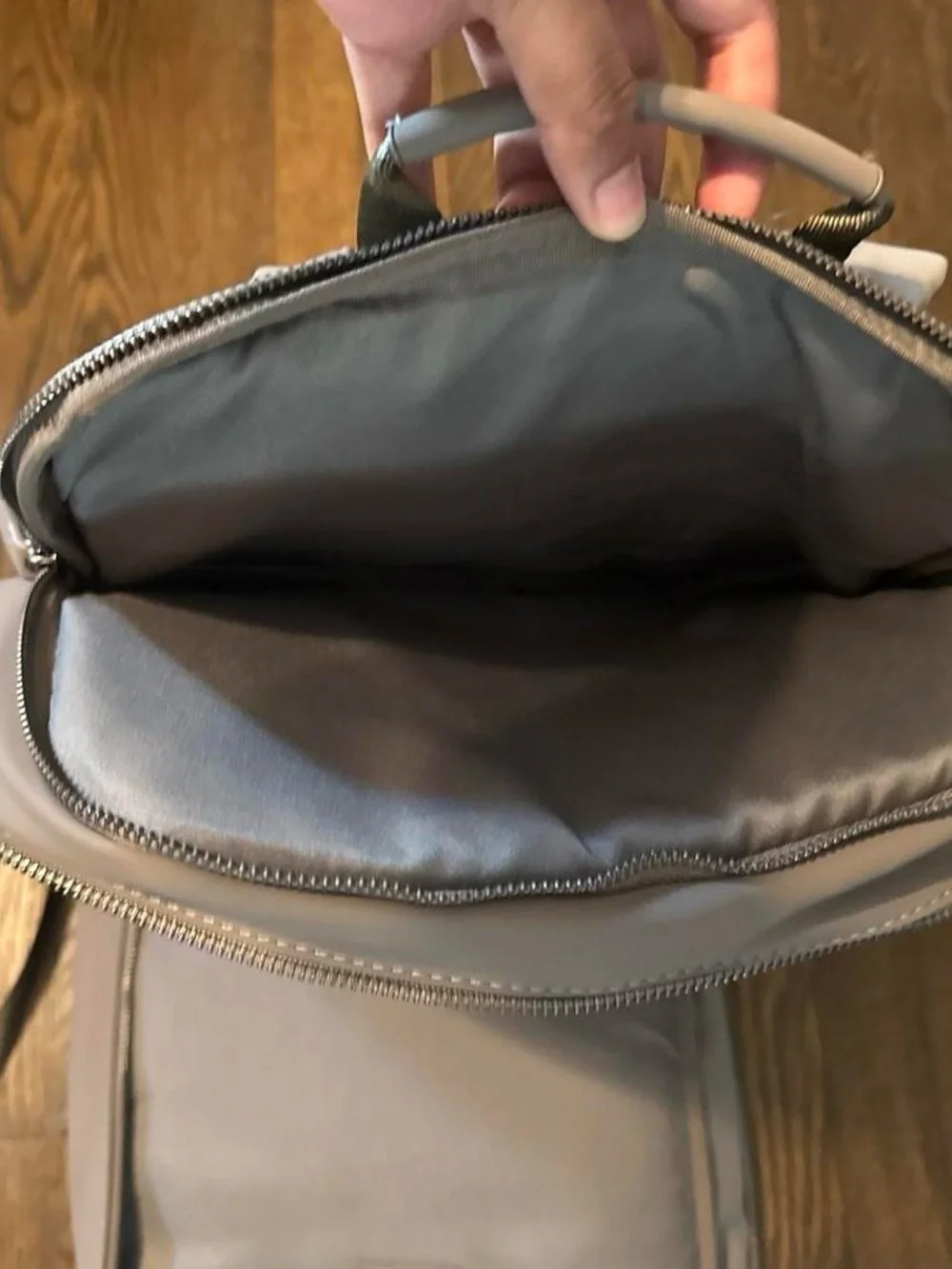 Esntls gray backpack